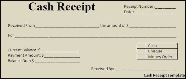 Cash Receipt