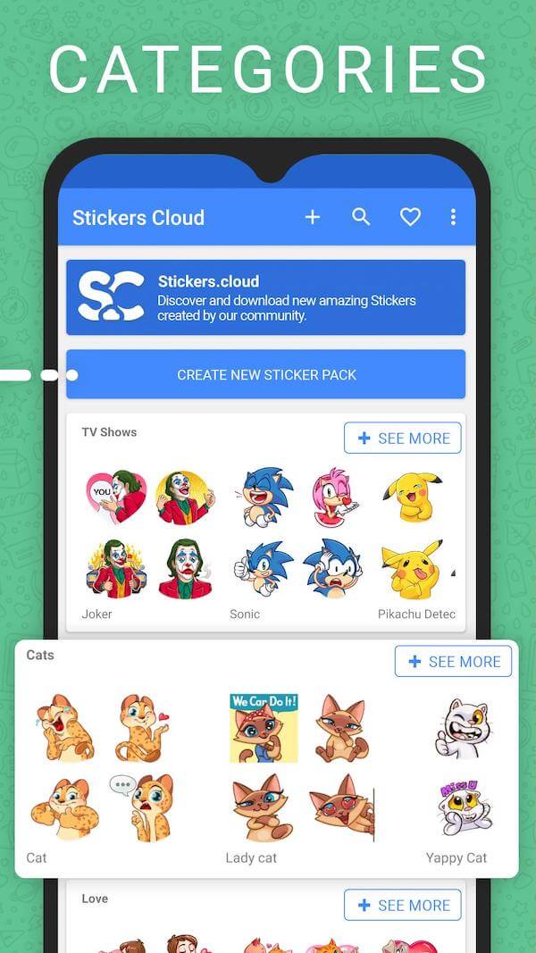 Stickers Cloud +500 Packs