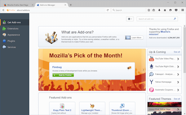 Add on dari Mozilla Firefox