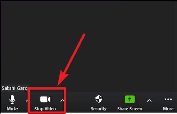 Cara matikan video Zoom lewat laptop