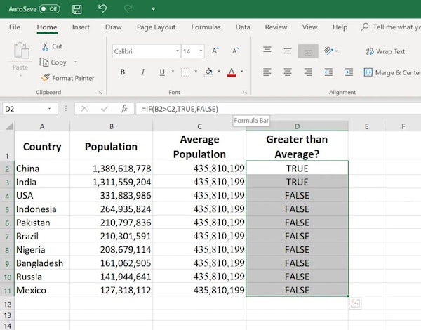 Kelebihan fungsi tidak sama dengan di Excel