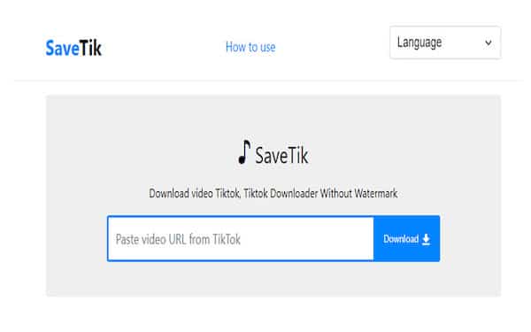 Unduh video TikTok tanpa aplikasi dengan Savetik