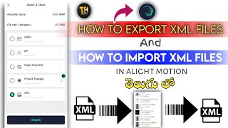 Cara Export XML Alight Motion