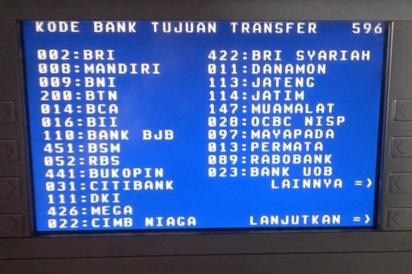 Cara mengetahui kode Bank Mandiri dan bank lain melalui ATM