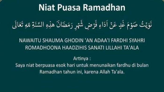 Niat Puasa Dan Doa Buka Puasa Ramadhan Lengkap