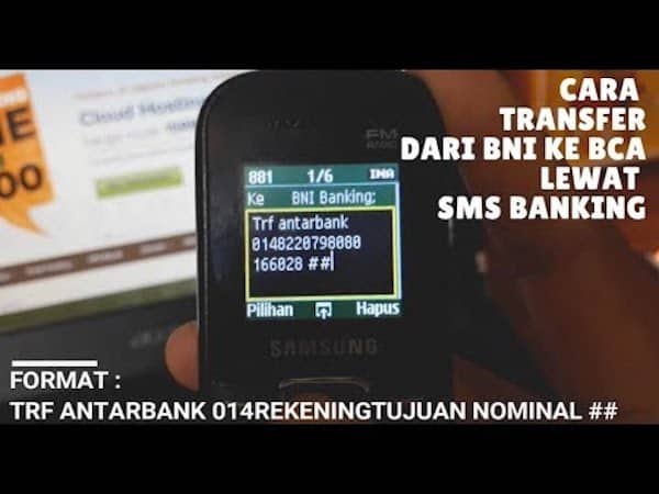 Transfer Bank ke BCA Via SMS Banking
