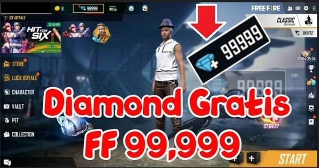 Download Cheat Diamond FF 99,999 APK