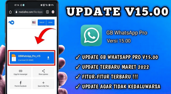 Fitur Unggulan GB WhatsApp Pro v15.00(1)