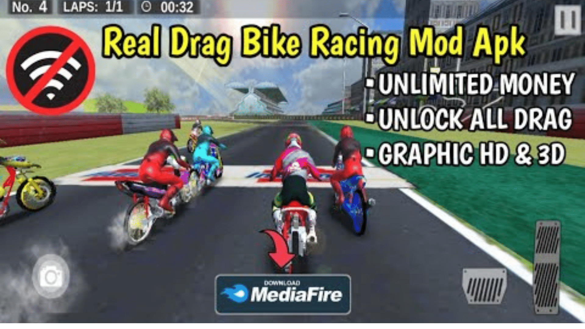 Real drag bike racing