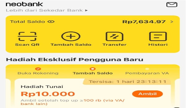kode Undangan Neo + Bank ( KH3KT2 ) Terbaru 2022