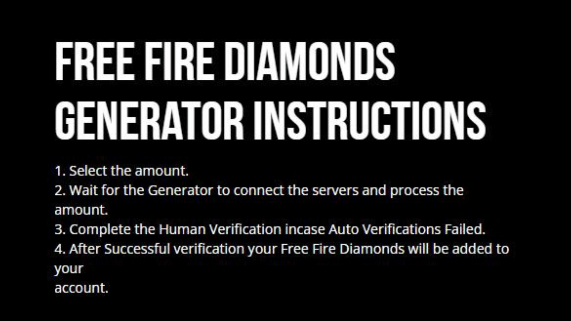 Cara Mendapatkan Diamond FF Melalui Situs Generator Instructions