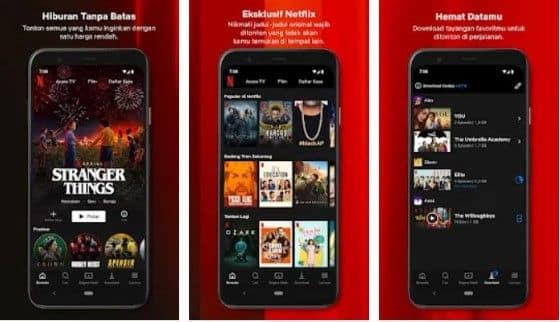 Fitur Yang Disediakan Netflix Mod Apk