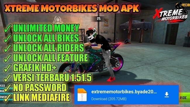 Download Xtreme Motorbike Mod Apk Data+Obb (Unlimited Money)