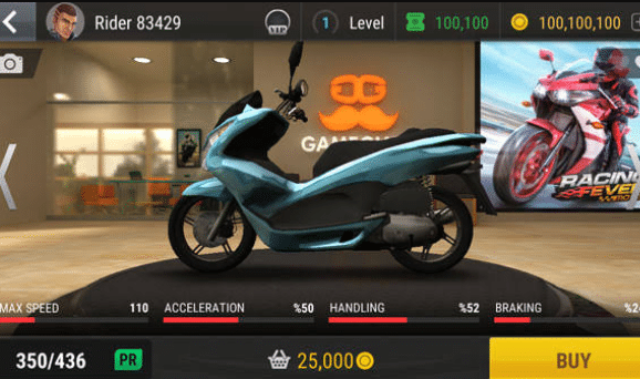 Fitur Racing Fever Moto Mod Apk