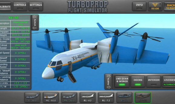 Fitur Turboprop Flight Simulator Mod Apk