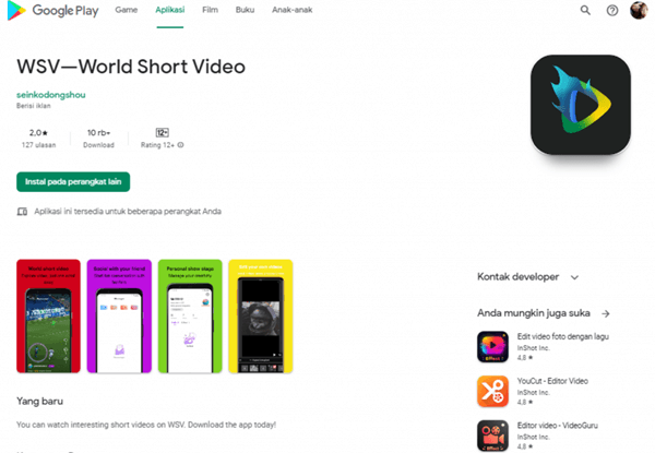 Download WSV—World Short Video Penghasil Uang