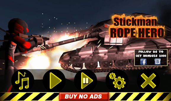 Fitur Cheat Stickman Rope Hero Mod Apk