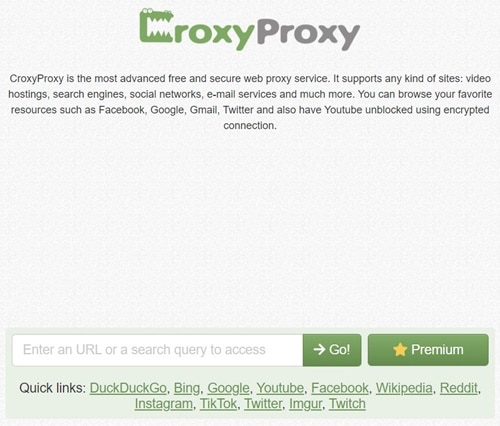 Link Resmi Website Croxproxy