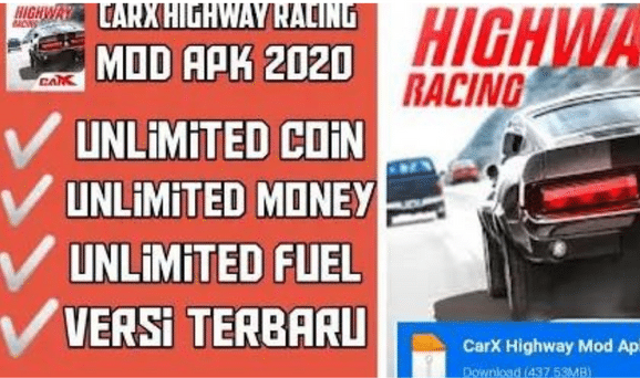 Fitur Cheat CarX Highway Racing MOD APK
