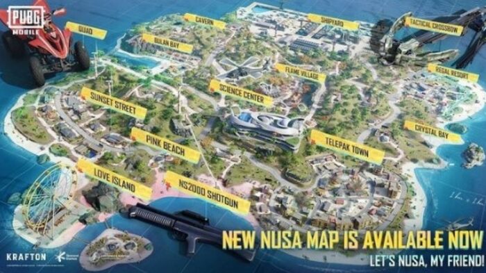 Fitur Yang Hanya Dimiliki Oleh Map Nusa PUBG