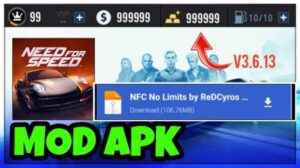 Need For Speed No Limits Mod Apk (Money dan Nitros Unlimited)