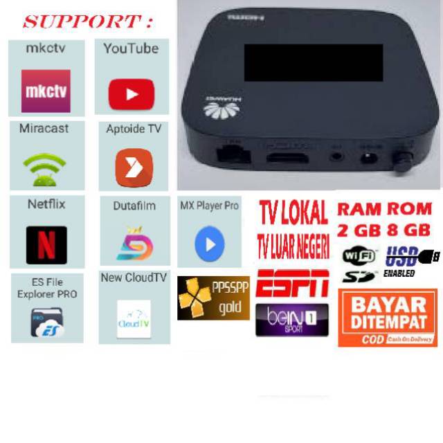 1. Set Top Box Untuk TV Tabung Huawei EC6108V9