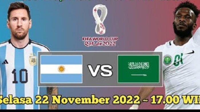 Piala Dunia Pertandingan Antara Argentina vs Arab Saudi
