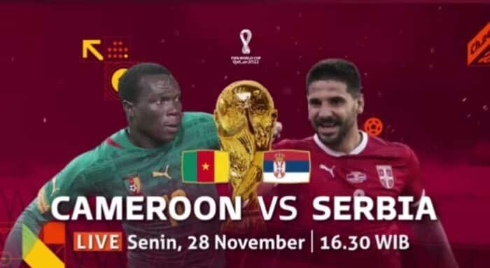 Susunan Pemain Pada Prediksi Kamerun VS Serbia.