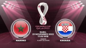 Prediksi Kroasia VS Maroko Head to Head, Skor, Line Up Pemain